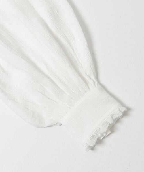 URBAN RESEARCH DOORS / アーバンリサーチ ドアーズ シャツ・ブラウス | ピンタックフリルスタンドカラーブラウス | 詳細7