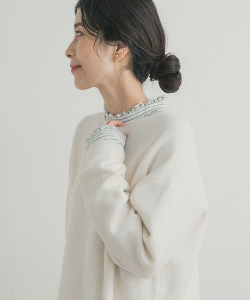 URBAN RESEARCH DOORS / アーバンリサーチ ドアーズ シャツ・ブラウス | ピンタックフリルスタンドカラーブラウス | 詳細25