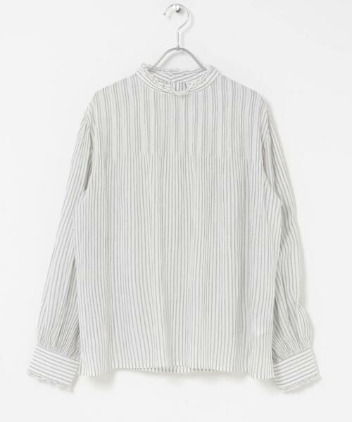 URBAN RESEARCH DOORS / アーバンリサーチ ドアーズ シャツ・ブラウス | ピンタックフリルスタンドカラーブラウス | 詳細27