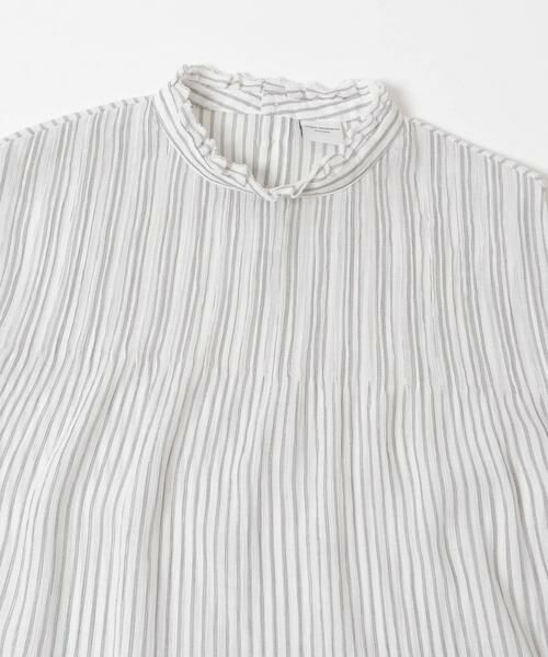 URBAN RESEARCH DOORS / アーバンリサーチ ドアーズ シャツ・ブラウス | ピンタックフリルスタンドカラーブラウス | 詳細28