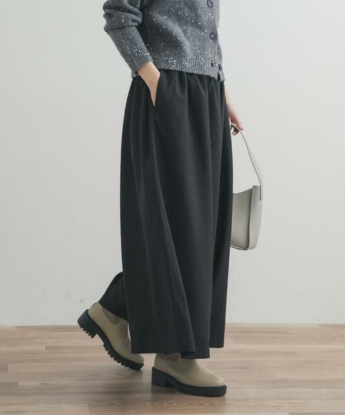 URBAN RESEARCH DOORS / アーバンリサーチ ドアーズ その他パンツ | 9分丈ワイドギャザーパンツ | 詳細4