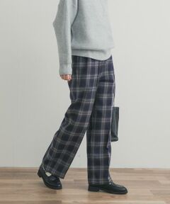 URBAN RESEARCH DOORS / アーバンリサーチ ドアーズ その他パンツ | 『UR TECH』チェックストレートイージーパンツ