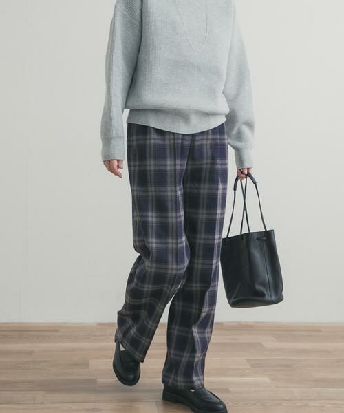URBAN RESEARCH DOORS / アーバンリサーチ ドアーズ その他パンツ | 『UR TECH』チェックストレートイージーパンツ | 詳細1
