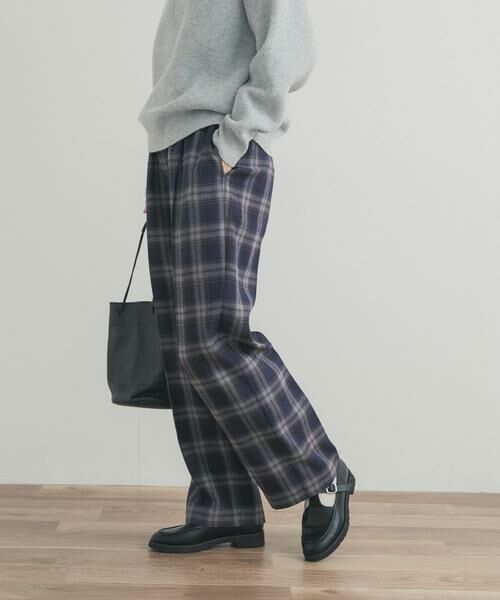 URBAN RESEARCH DOORS / アーバンリサーチ ドアーズ その他パンツ | 『UR TECH』チェックストレートイージーパンツ | 詳細2