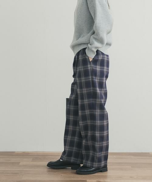 URBAN RESEARCH DOORS / アーバンリサーチ ドアーズ その他パンツ | 『UR TECH』チェックストレートイージーパンツ | 詳細3
