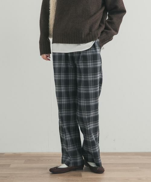 URBAN RESEARCH DOORS / アーバンリサーチ ドアーズ その他パンツ | 『UR TECH』チェックストレートイージーパンツ | 詳細21