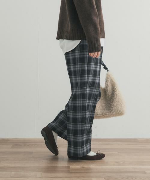URBAN RESEARCH DOORS / アーバンリサーチ ドアーズ その他パンツ | 『UR TECH』チェックストレートイージーパンツ | 詳細24