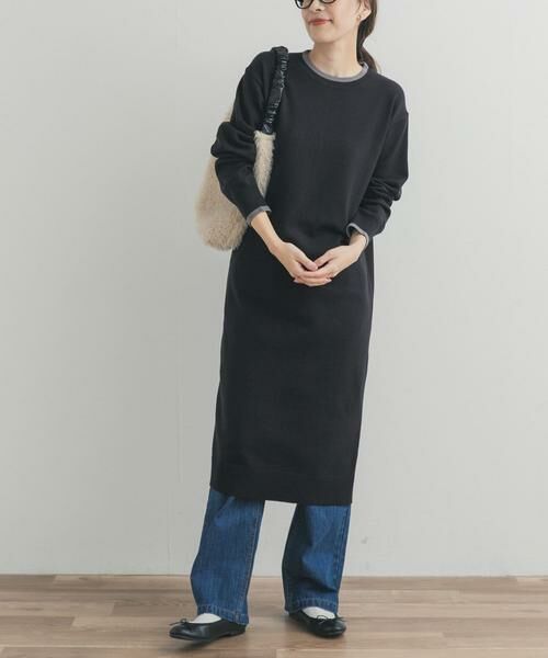 URBAN RESEARCH DOORS / アーバンリサーチ ドアーズ ワンピース | バイカラーKNITワンピース | 詳細2