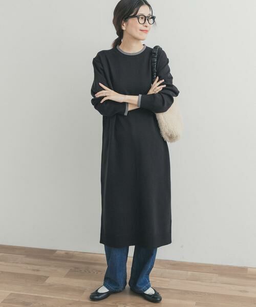 URBAN RESEARCH DOORS / アーバンリサーチ ドアーズ ワンピース | バイカラーKNITワンピース | 詳細3