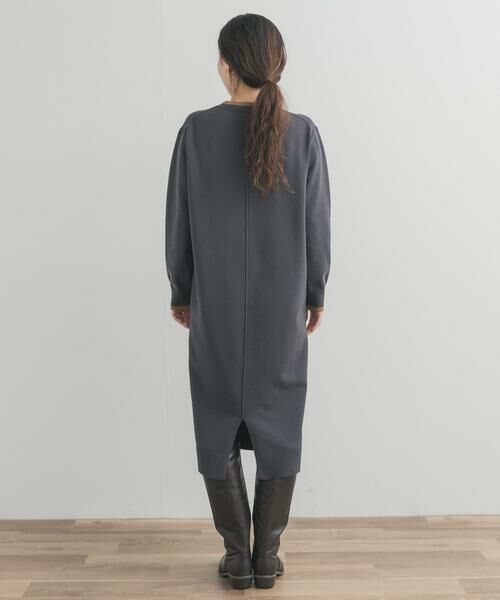URBAN RESEARCH DOORS / アーバンリサーチ ドアーズ ワンピース | バイカラーKNITワンピース | 詳細24