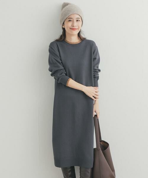 URBAN RESEARCH DOORS / アーバンリサーチ ドアーズ ワンピース | バイカラーKNITワンピース | 詳細20