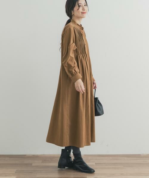 URBAN RESEARCH DOORS / アーバンリサーチ ドアーズ ワンピース | ピーチタッチピンタックワンピース | 詳細2