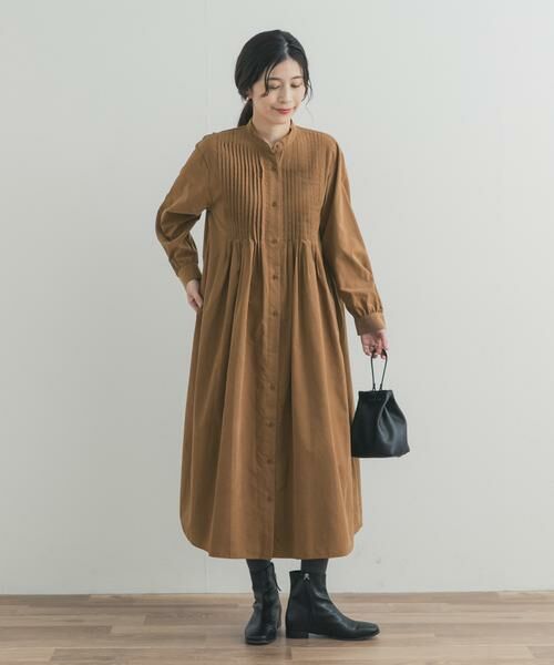 URBAN RESEARCH DOORS / アーバンリサーチ ドアーズ ワンピース | ピーチタッチピンタックワンピース | 詳細3