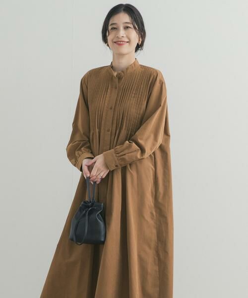 URBAN RESEARCH DOORS / アーバンリサーチ ドアーズ ワンピース | ピーチタッチピンタックワンピース | 詳細4