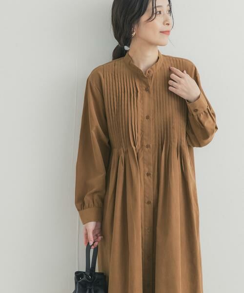 URBAN RESEARCH DOORS / アーバンリサーチ ドアーズ ワンピース | ピーチタッチピンタックワンピース | 詳細7