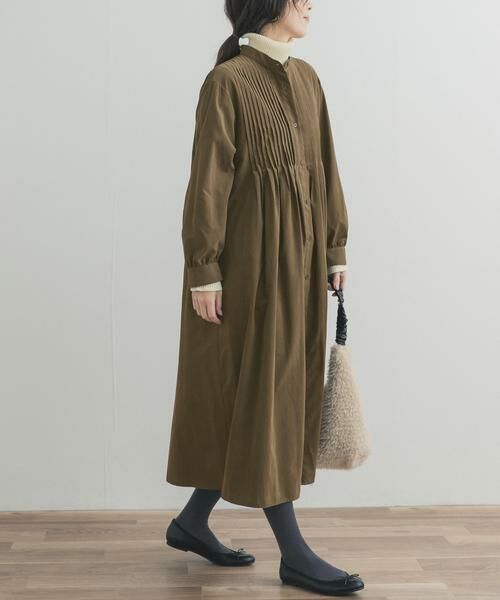 URBAN RESEARCH DOORS / アーバンリサーチ ドアーズ ワンピース | ピーチタッチピンタックワンピース | 詳細18