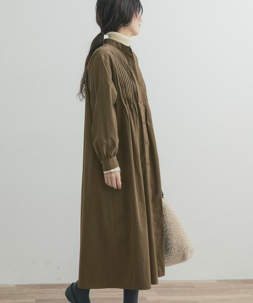 URBAN RESEARCH DOORS / アーバンリサーチ ドアーズ ワンピース | ピーチタッチピンタックワンピース | 詳細19