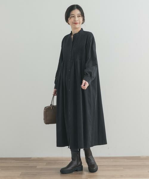 URBAN RESEARCH DOORS / アーバンリサーチ ドアーズ ワンピース | ピーチタッチピンタックワンピース | 詳細28