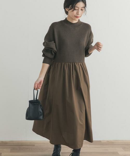 URBAN RESEARCH DOORS / アーバンリサーチ ドアーズ ワンピース | ニットドッキングワンピース | 詳細1