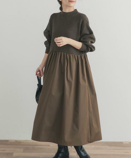 URBAN RESEARCH DOORS / アーバンリサーチ ドアーズ ワンピース | ニットドッキングワンピース | 詳細3