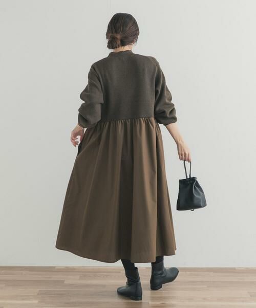 URBAN RESEARCH DOORS / アーバンリサーチ ドアーズ ワンピース | ニットドッキングワンピース | 詳細5