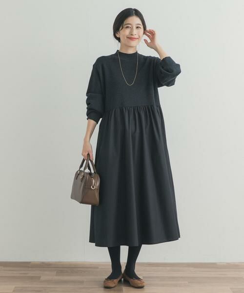 URBAN RESEARCH DOORS / アーバンリサーチ ドアーズ ワンピース | ニットドッキングワンピース | 詳細16