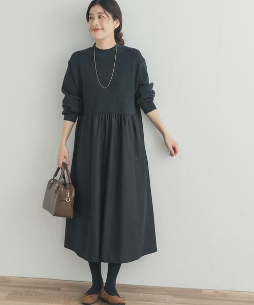 URBAN RESEARCH DOORS / アーバンリサーチ ドアーズ ワンピース | ニットドッキングワンピース | 詳細17