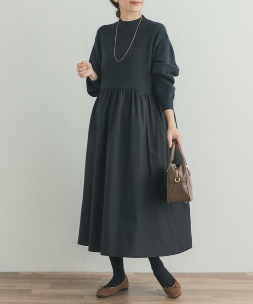 URBAN RESEARCH DOORS / アーバンリサーチ ドアーズ ワンピース | ニットドッキングワンピース | 詳細18