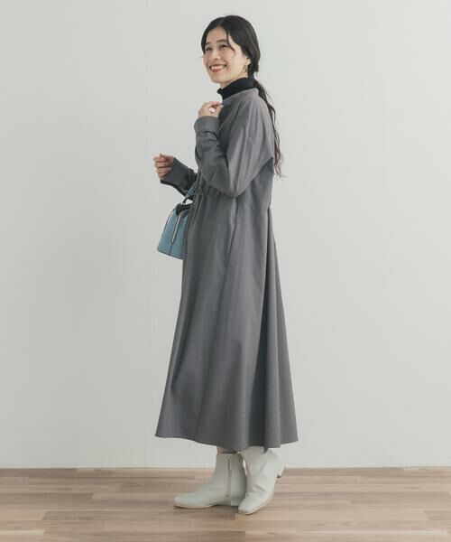 URBAN RESEARCH DOORS / アーバンリサーチ ドアーズ ワンピース | ドロストリボンフレアワンピース | 詳細18