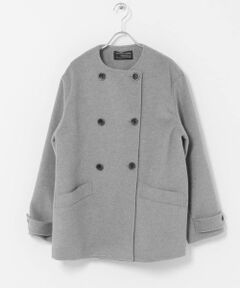 URBAN RESEARCH DOORS / アーバンリサーチ ドアーズ ピーコート | ウールノーカラーコート