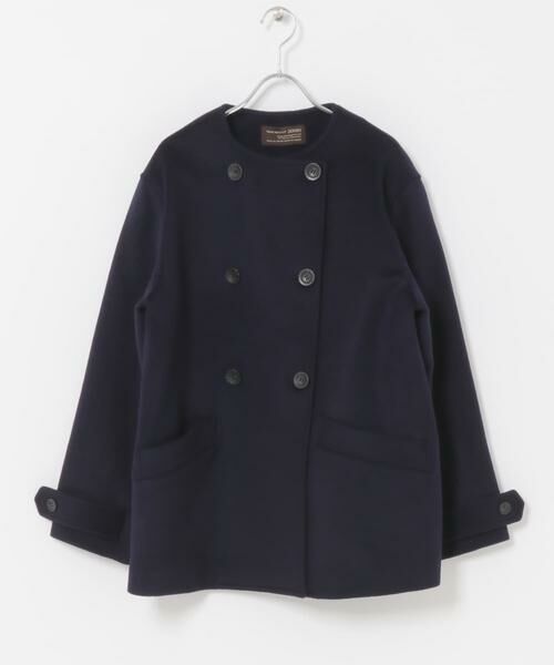 URBAN RESEARCH DOORS / アーバンリサーチ ドアーズ ピーコート | ウールノーカラーコート | 詳細8
