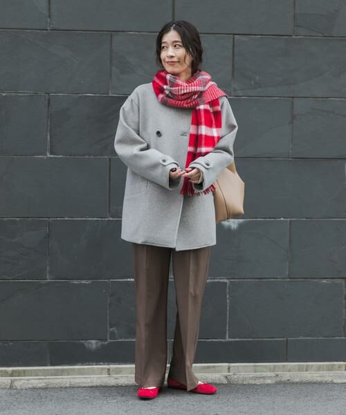 URBAN RESEARCH DOORS / アーバンリサーチ ドアーズ ピーコート | ウールノーカラーコート | 詳細30