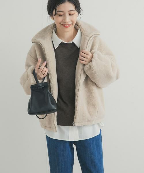 URBAN RESEARCH DOORS / アーバンリサーチ ドアーズ その他アウター | ZIPボアブルゾン | 詳細1