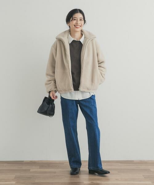 URBAN RESEARCH DOORS / アーバンリサーチ ドアーズ その他アウター | ZIPボアブルゾン | 詳細4