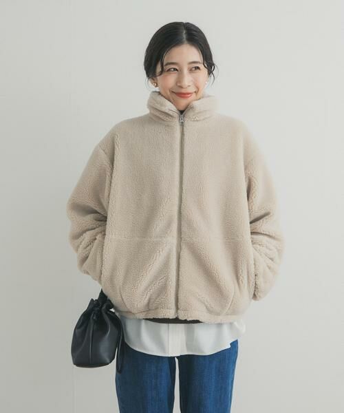 URBAN RESEARCH DOORS / アーバンリサーチ ドアーズ その他アウター | ZIPボアブルゾン | 詳細7