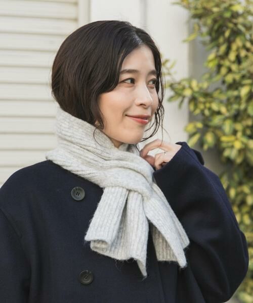 URBAN RESEARCH DOORS / アーバンリサーチ ドアーズ マフラー・ショール・スヌード・ストール | ニットティペット（グレー）