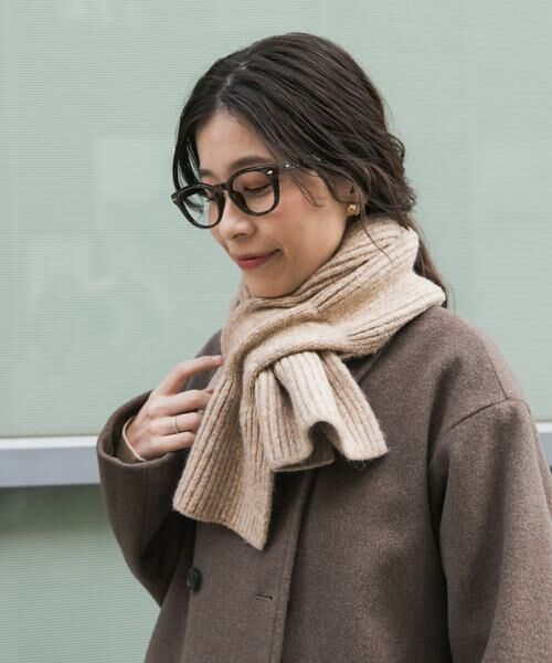 URBAN RESEARCH DOORS / アーバンリサーチ ドアーズ マフラー・ショール・スヌード・ストール | ニットティペット（ベージュ）