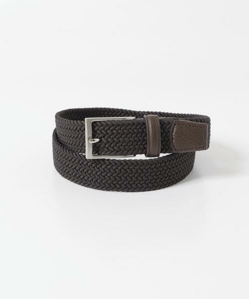 URBAN RESEARCH DOORS / アーバンリサーチ ドアーズ ベルト・サスペンダー | LIFE STYLE TAILOR　イタリアンメッシュベルト（ブラウン）