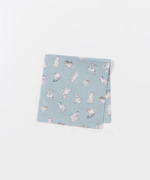 URBAN RESEARCH DOORS / アーバンリサーチ ドアーズ ハンカチ | LIFE STYLE TAILOR　アニマルモチーフ柄コットンハンカチ | 詳細1