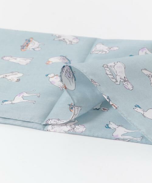 URBAN RESEARCH DOORS / アーバンリサーチ ドアーズ ハンカチ | LIFE STYLE TAILOR　アニマルモチーフ柄コットンハンカチ | 詳細3