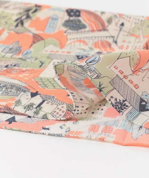 URBAN RESEARCH DOORS / アーバンリサーチ ドアーズ ハンカチ | LIFE STYLE TAILOR　タウンモチーフ柄コットンハンカチ | 詳細5