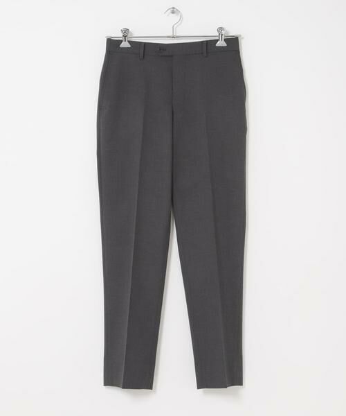 URBAN RESEARCH DOORS / アーバンリサーチ ドアーズ スラックス・ドレスパンツ | LIFE STYLE TAILOR　ウールライクコンフォータブルスマートパンツ（グレー）