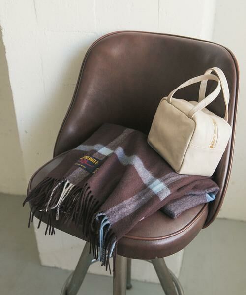 URBAN RESEARCH DOORS / アーバンリサーチ ドアーズ マフラー・ショール・スヌード・ストール | 『一部別注カラー』TWEED MILL　Lambswool Stole（ダークブラウン）
