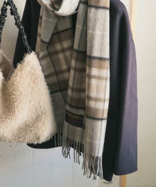 URBAN RESEARCH DOORS / アーバンリサーチ ドアーズ マフラー・ショール・スヌード・ストール | 『一部別注カラー』TWEED MILL　Lambswool Stole | 詳細13