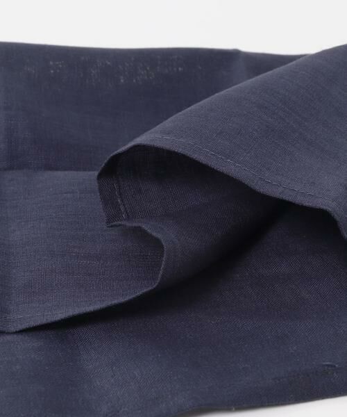 URBAN RESEARCH DOORS / アーバンリサーチ ドアーズ ハンカチ | fog linen work　リネンハンカチ ブルーインディゴ | 詳細4