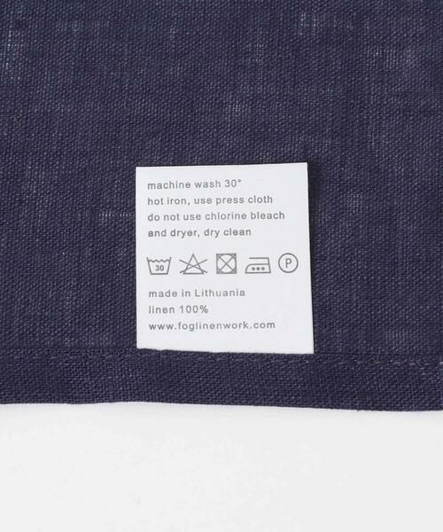 URBAN RESEARCH DOORS / アーバンリサーチ ドアーズ ハンカチ | fog linen work　リネンハンカチ ブルーインディゴ | 詳細5