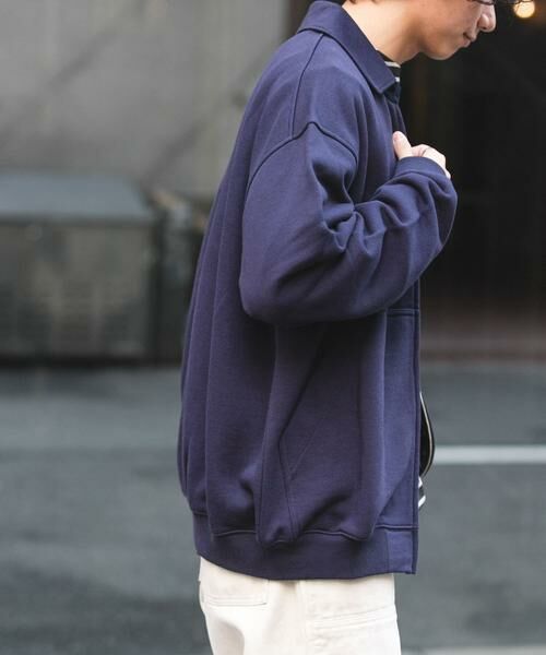 URBAN RESEARCH DOORS / アーバンリサーチ ドアーズ カーディガン・ボレロ | FORK&SPOON　ジップスウェットカーディガン | 詳細4