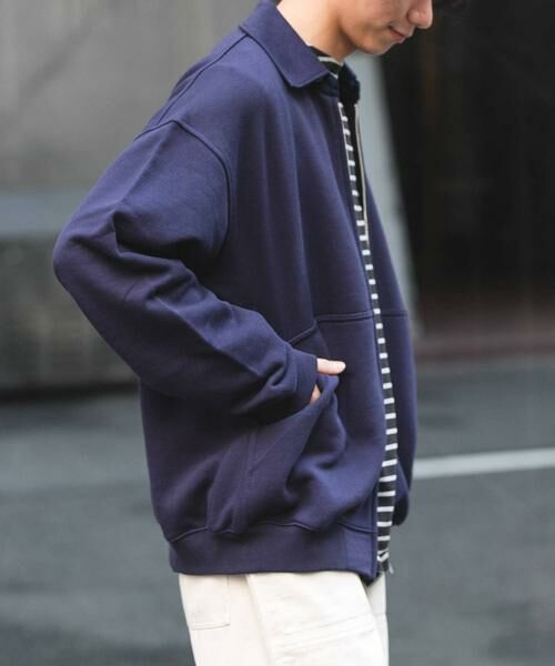 URBAN RESEARCH DOORS / アーバンリサーチ ドアーズ カーディガン・ボレロ | FORK&SPOON　ジップスウェットカーディガン | 詳細5