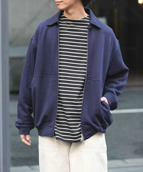 URBAN RESEARCH DOORS / アーバンリサーチ ドアーズ カーディガン・ボレロ | FORK&SPOON　ジップスウェットカーディガン | 詳細6