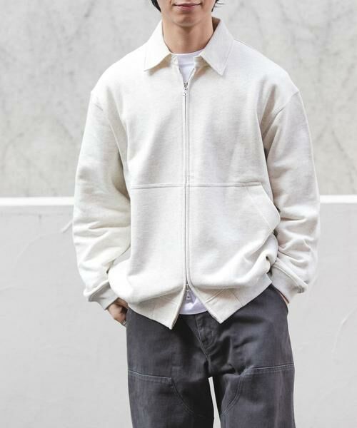 URBAN RESEARCH DOORS / アーバンリサーチ ドアーズ カーディガン・ボレロ | FORK&SPOON　ジップスウェットカーディガン | 詳細15